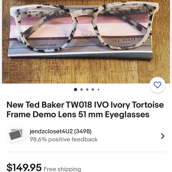 Ted Baker London Tortoiseshell Cat-Eye Glasses - Beige and Brown - Image 2