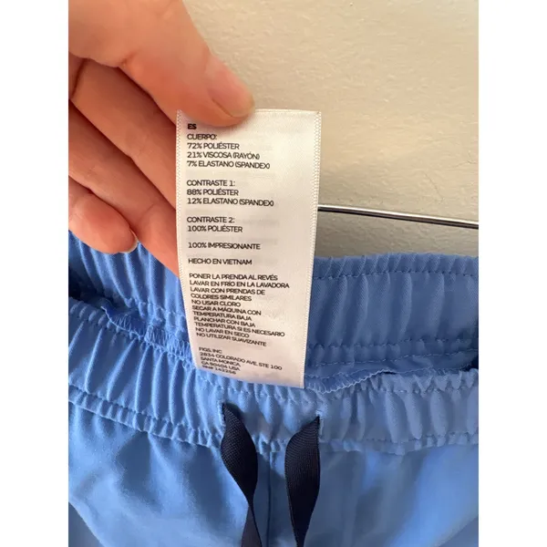 FIGS Tansen Jogger Scrub Pants Womens Medium Blue Technical Collection - Image 3