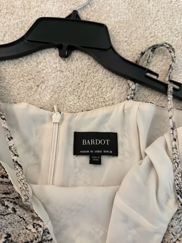 Bardot Snakeskin Mini Dress - Image 5