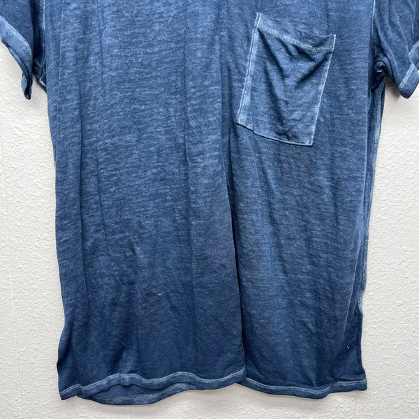 Abercrombie & Fitch Burnout Blue T-Shirt Womens Large Beachy Coastal Minimalist - Image 4