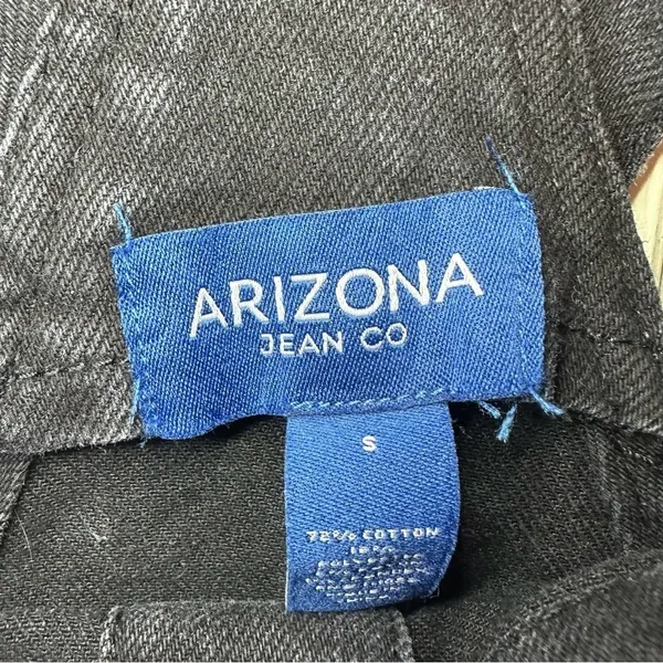 Arizona Jean Co Denim Jumper Dress Overall Jean Black Size Small Grunge Y2K Goth - Image 4