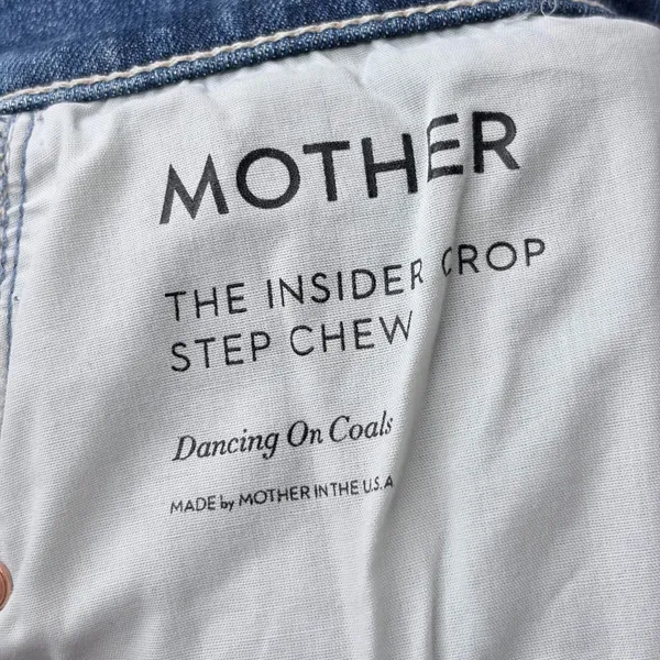 Mother Denim The Insider Crop Step Chew Straight Jeans - Image 7
