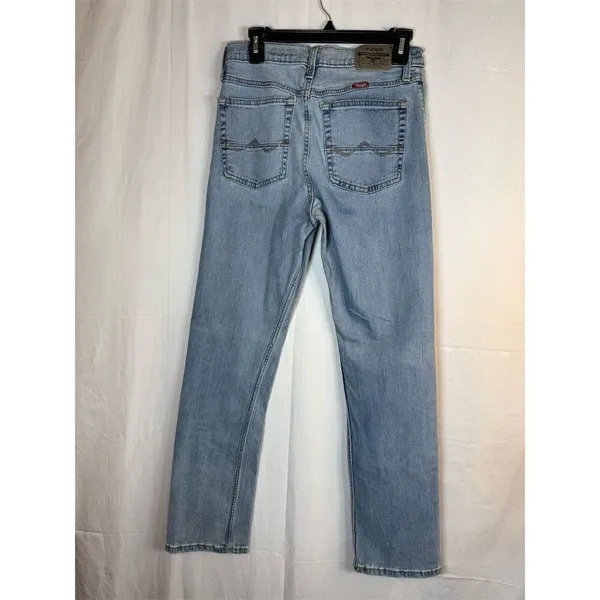 Wrangler Jeans Women’s Slim Straight Light Wash Blue 5-Pocket Inseam 32"" - Image 7