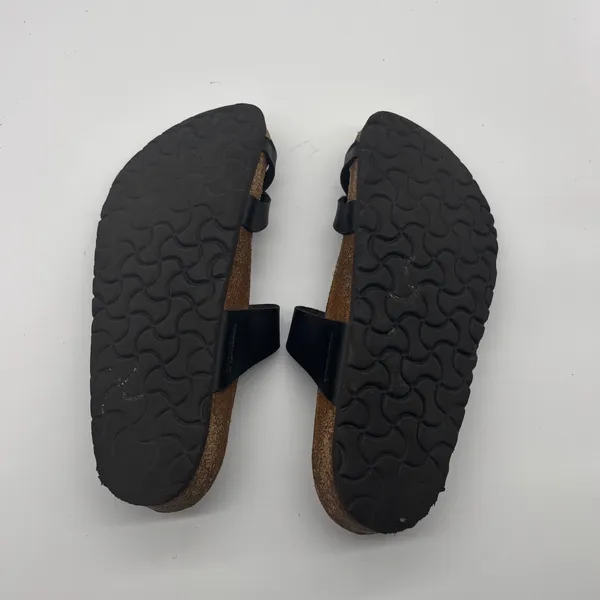 Birkenstock Mayari Black Birko-Flor Sandals Toe Loop Strappy Slides Size 39 8 L8 - Image 7