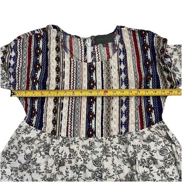 NWOT Anthropologie Sunday In Brooklyn Mini Dress XL Floral Cottagecore Peasant - Image 8
