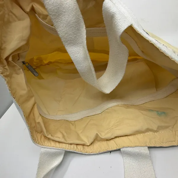 LeSportsac Classic Yellow Nylon Tote Bag - Image 5