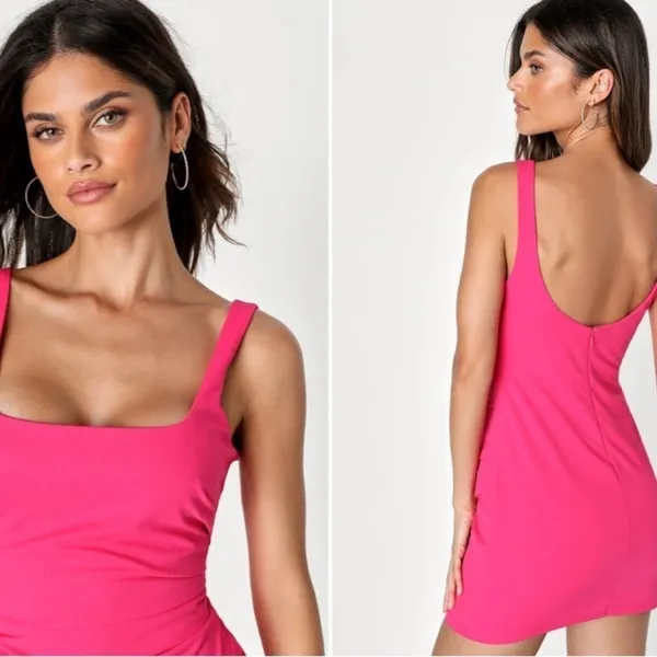 LULUS Date Night Sexy Wedding Cocktail Party Chic Mini Dress - Image 3