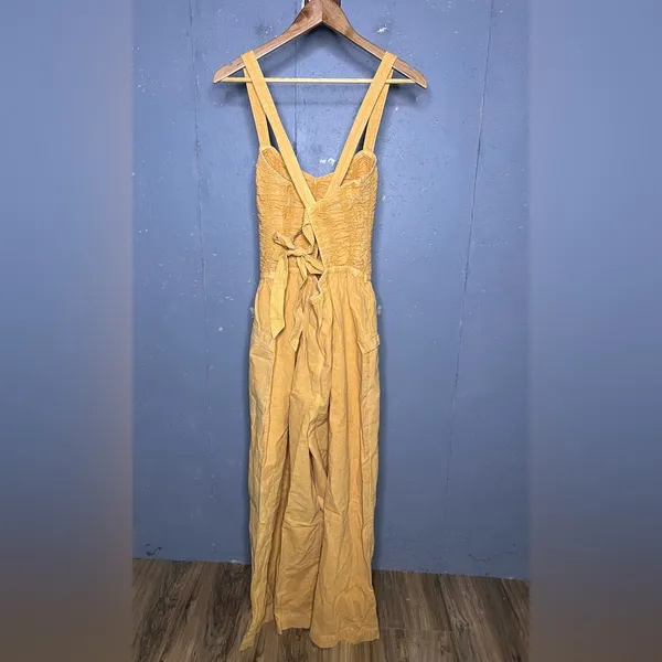 Free People Forever Always Cotton Wide Leg Jumpsuit (medium) - Image 5