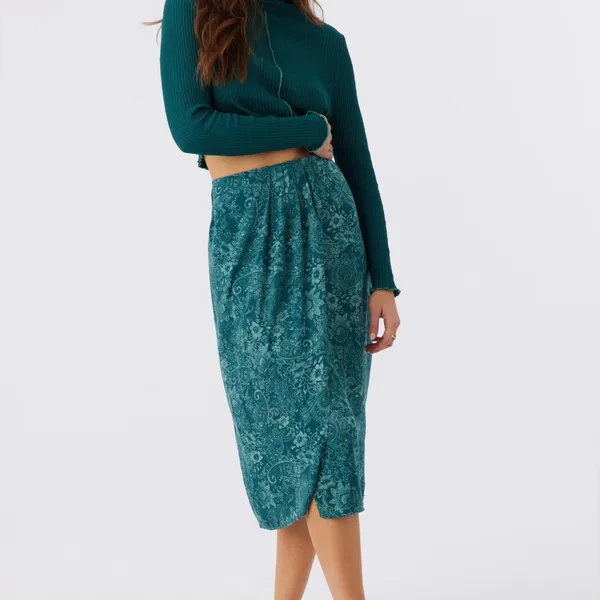O’Neill Corrine Satin Wrap Midi Skirt - Image 2
