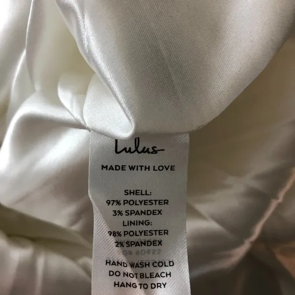 Lulus Promise My Passion White Satin Jacquard Maxi Dress V Neck Floral M - Image 7