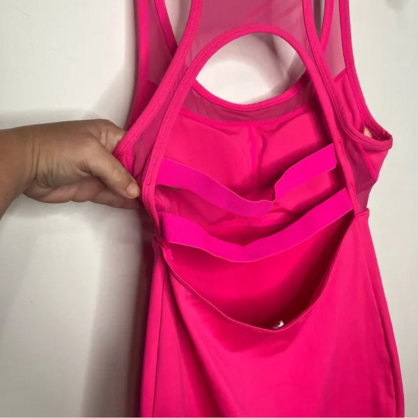 Fabletics Tropez‎ Dress magenta hot pink Barbiecore women's size small casual - Image 7