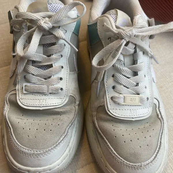 Nike Woman’s Air Force 1 Shadow Blue and Gray - Image 4