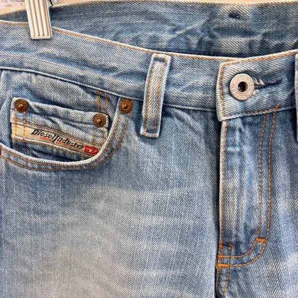 Diesel Zink Low Rise Bootcut Flare Jeans Light Wash‎ Faded Made in Italy Y2K 27 - Image 5