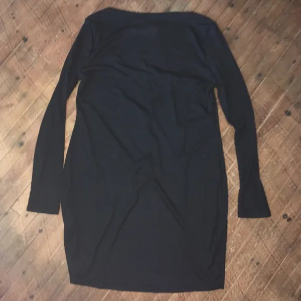Flounce Club NWT black ribbed scoop neck mini dress - Image 4