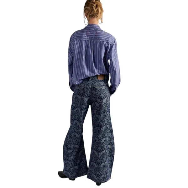 We The Free Free People Eden Slouch Swan Song Jeans Size 31 (Sold Out Colorway) - Image 4