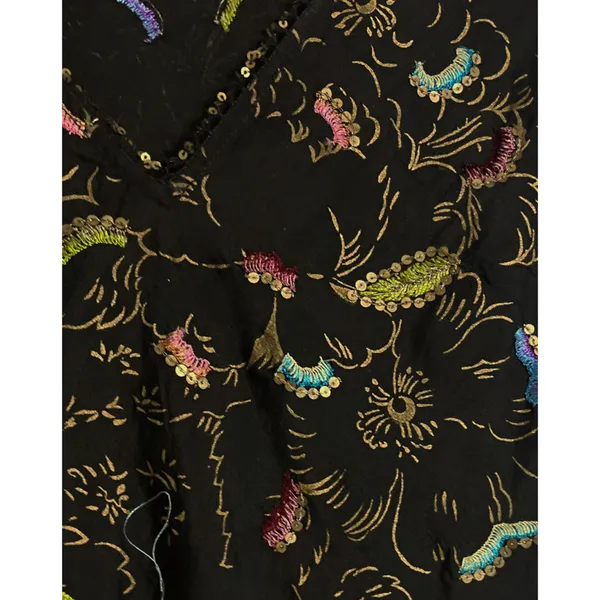 Meghan Park Vintage Floral Embroidered Dress - Image 2