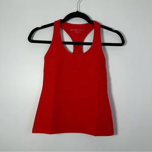 Beyond Yoga Step Up Racerback Tank Red Orange Size XS NWT - Image 3