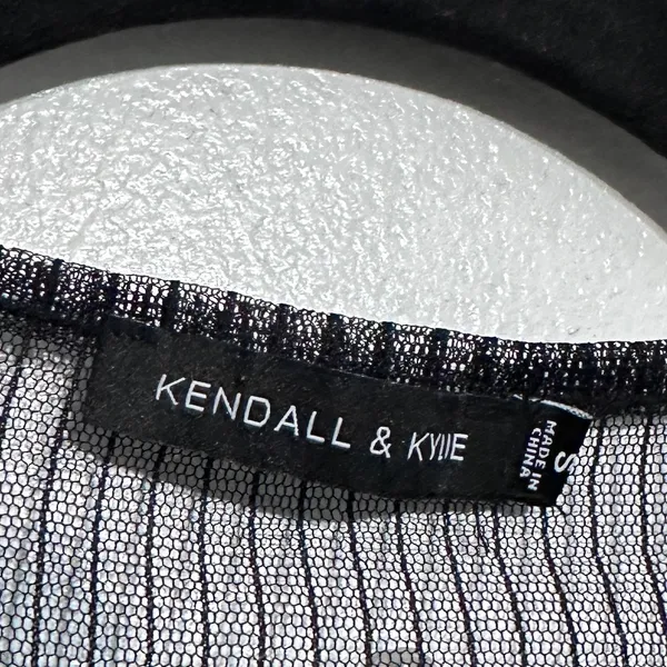 Kendall + Kylie pinstripe sheer top - Image 2