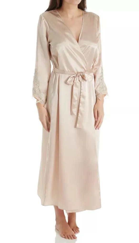 NWT S/M Intimate Matching Set Nightgown Robe Slip Floral Lingerie. - Image 2