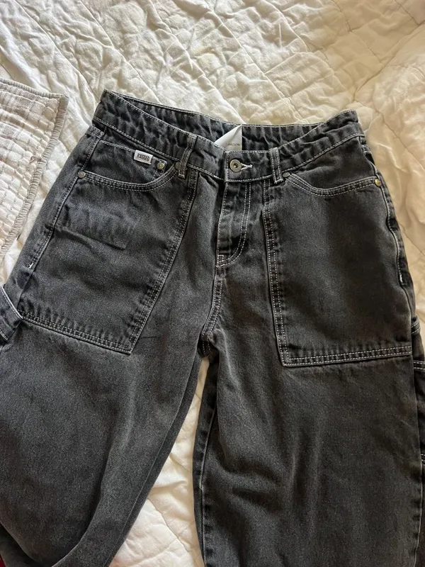 Ragged Priest Charcoal Black Baggy Denim size 26 - Image 6