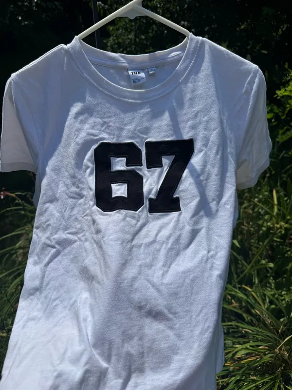 Aritzia TNA White ‘67’ Graphic Tee - Image 5
