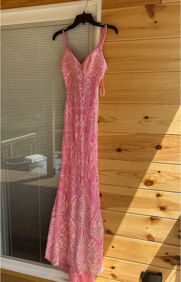 Windsor prom dress pink sequin - Image 2