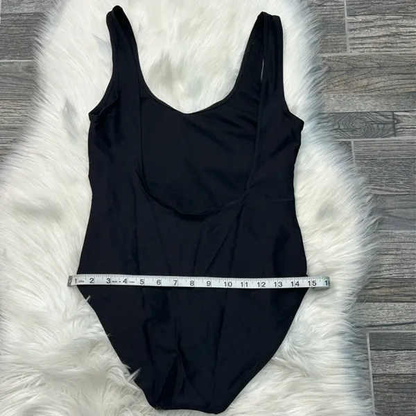 Always On Vacay One Piece Swimsuit in Black - Image 7