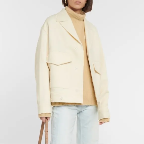 Ami Cream Utility virgin wool Pocket Jacket - Image 2