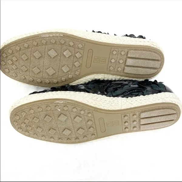 Aerosoles Let’s Drive Flutter Ruffle‎ Espadrille Slip On Loafers Black 10.5 W - Image 9