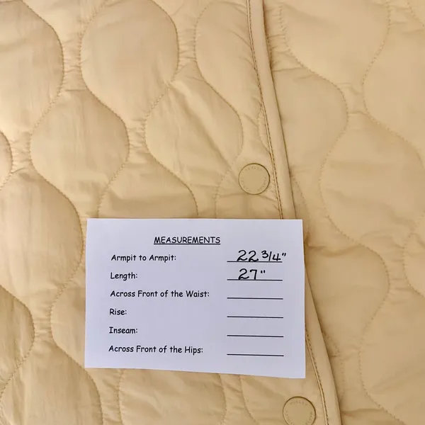 NWT!! VARLEY Luca Quilted Jacket Solid Reed Yellow Bomber Snaps Solid Medium - Image 15