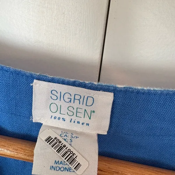 Sigrid Olsen Blue Dress‎ Size Small - Image 6