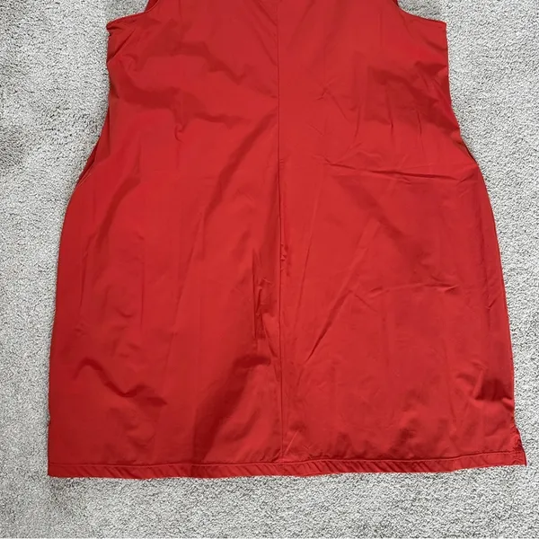 Nike Womens Bliss Luxe Training Dress Sleeveless Built in Short Tennis Orange 1X - Image 8