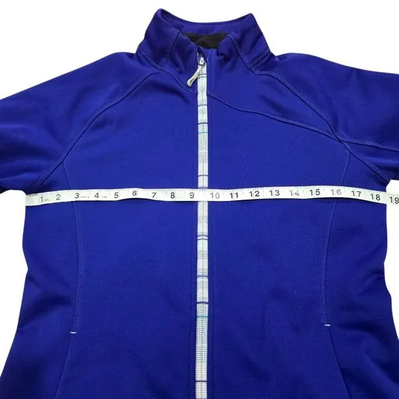 Salomon -922 Women Full Zip‎ Fleece Jacket Violet Blue z26001 309563 Actitherm M - Image 7