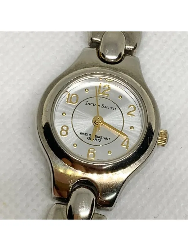 Vintage Jaclyn smith silver gold tone women’s watch 22mm quartz up to 7” running - Image 3
