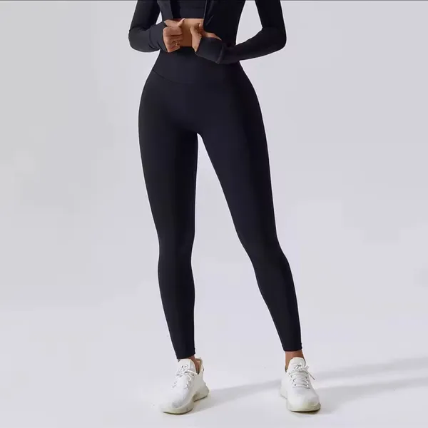 Nwot Black High Waisted Yoga Leggings S/M - Image 2