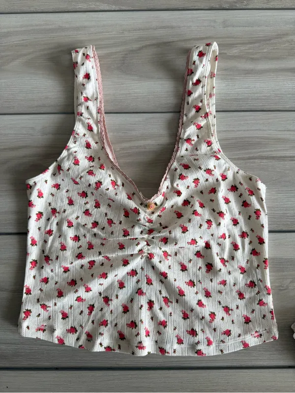 Intimately by Free People Fresh In Love Lounge Set Off White Med NWT STITCH FIX - Image 4