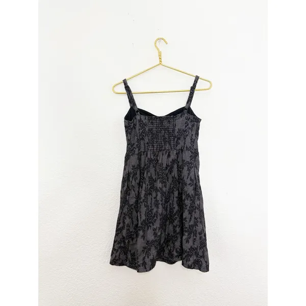 Anthropologie Lilka Ettie Jacquard Chemise Mini Dress Small Black Whimsigoth - Image 13