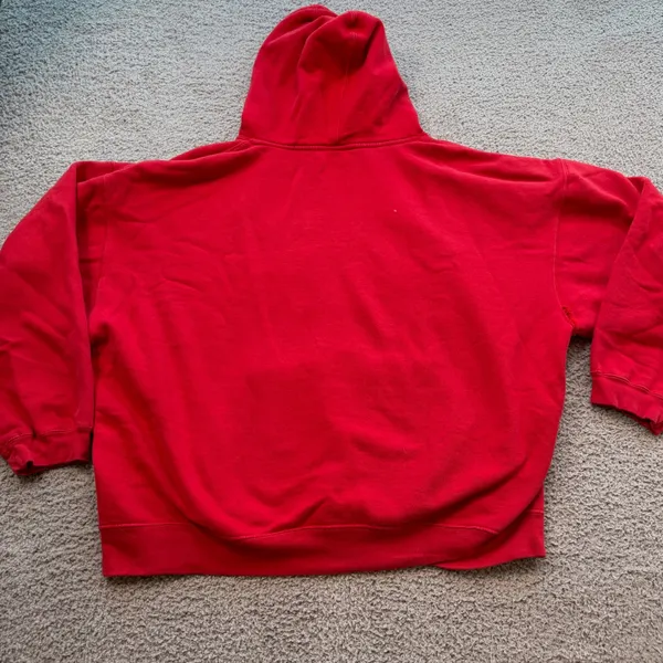 Ohio State Buckeyes Red Embroidered Hoodie Sweatshirt 2XL Womens J. America - Image 2