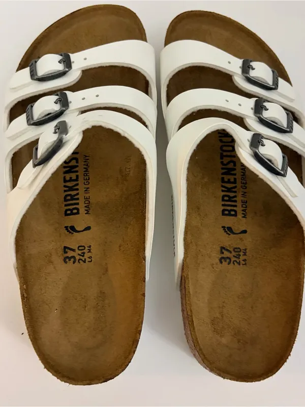 Birkenstock Florida‎ Birko-Flor White Sz.6L, 4M NWOB - Image 4