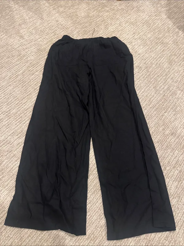 PAIGE Black Wide-Leg Women's Pants - Image 3