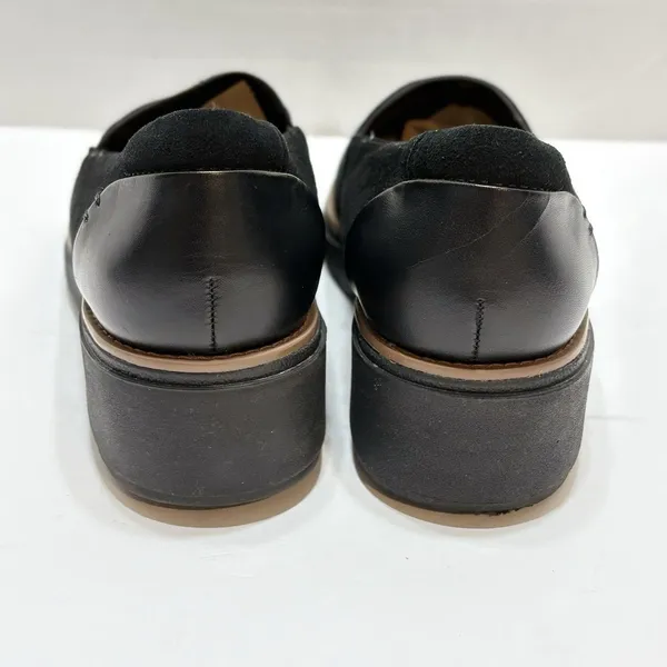 Clarks Sharon Dolly Wedge Loafer Shoes Casual Slip On Black Women's 7M Casual - Image 3