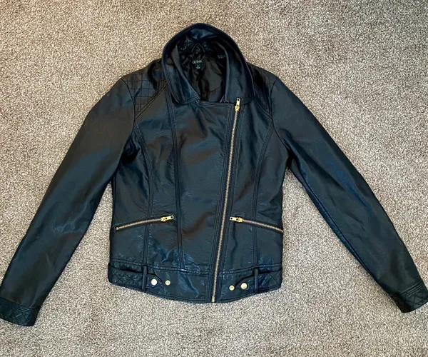 Quinn Leather Jacket Gold - Image 2