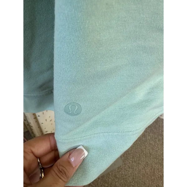 Lululemon Women's Mint Green City Sweat Pullover Side Pockets Hoodie Sweatshirt - Image 5