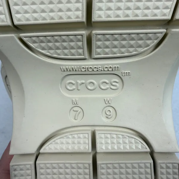 New Crocs Mega Crush Sandal Bone Platform Lug Sole Mens 7 Womens 9‎ Summer Cream - Image 12