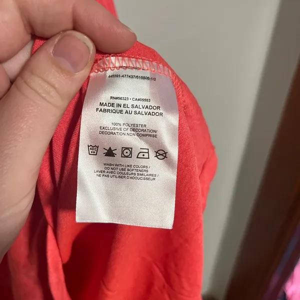 Nike Women's Vivid Orange/Red Tank Top - Image 3