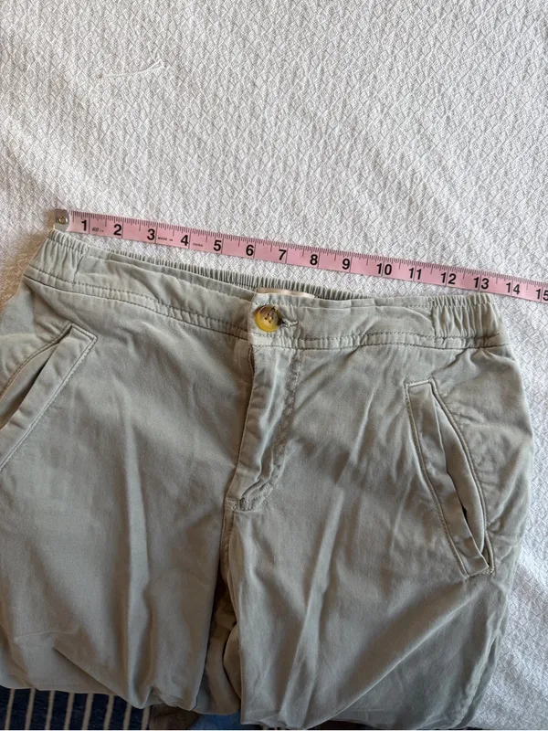 Marine Layer Saturday Pants Faded Olive Green XS - Image 6