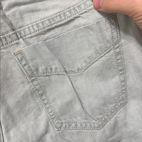 GAP 1969 Boyfriend Flare Low Rise Light Blue Denim Japanese Jeans sz Junior 1 - Image 9