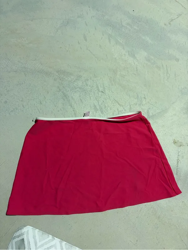 Victoria’s Secret Women’s Pink swim Skirt with White Waistband medium y2k - Image 7