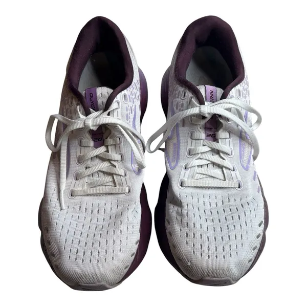 Brooks Glycerin 20 Women's Size 10.5 B White Purple Running Sneaker Shoes - Image 5