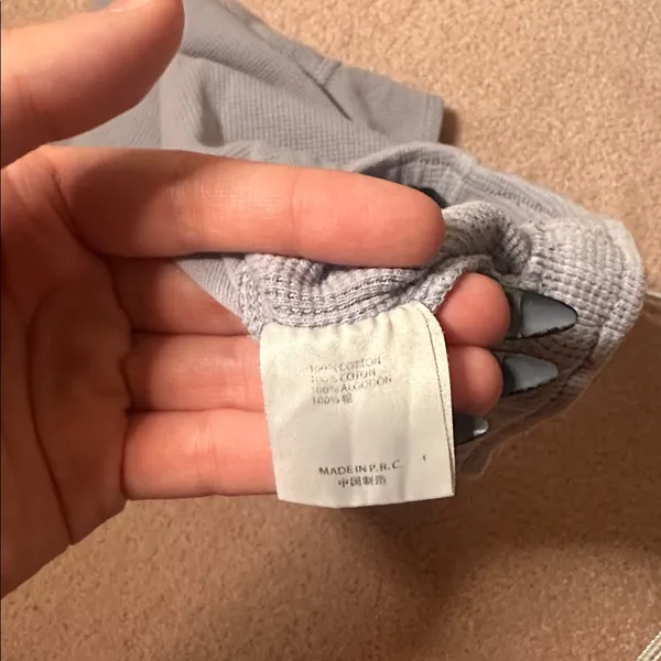 Brandy Melville Waffle Knit Shorts Periwinkle 100% Cotton Pockets Drawstring - Image 6